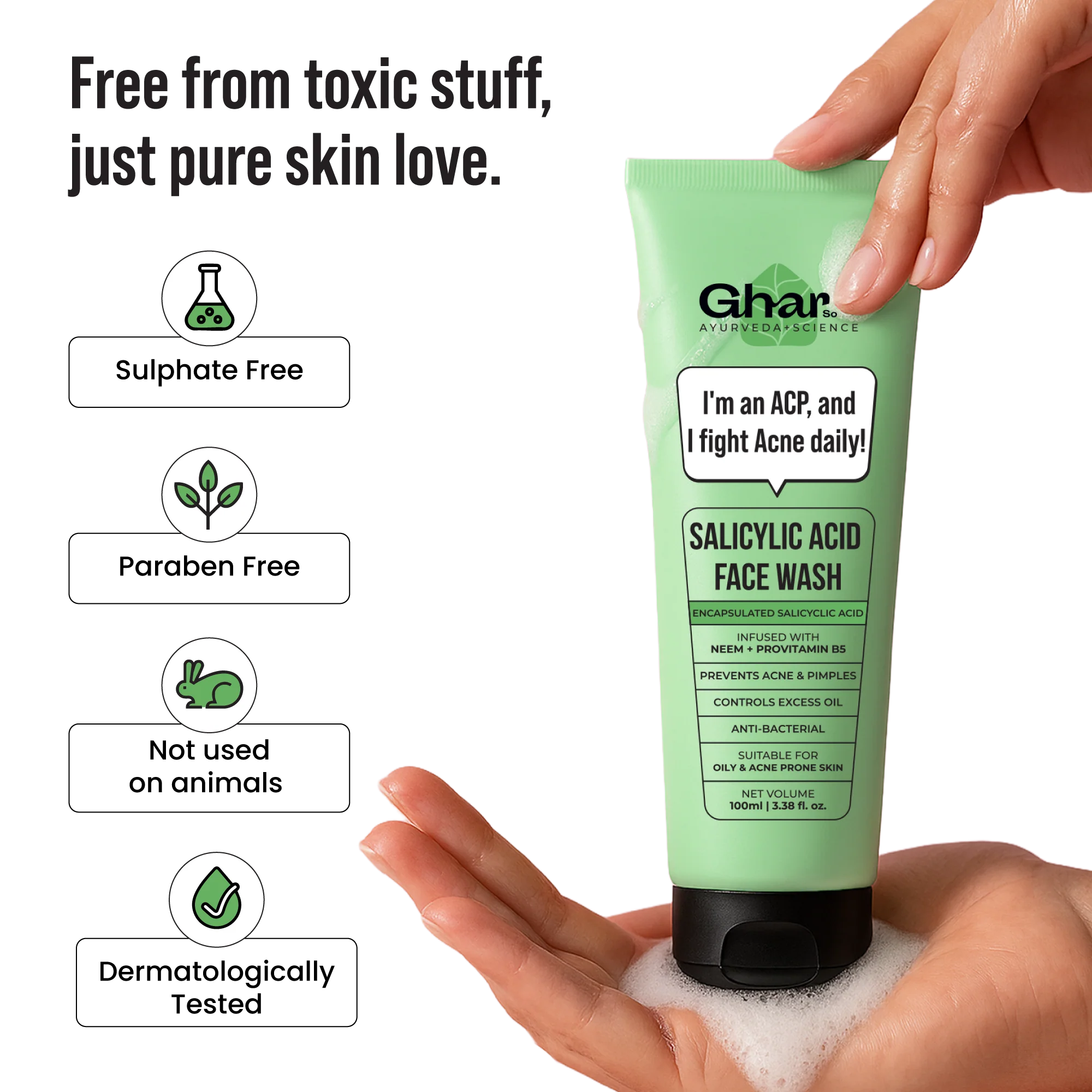 Salicylic Acid Face Wash For Oily & Acne Prone Skin - Image 9