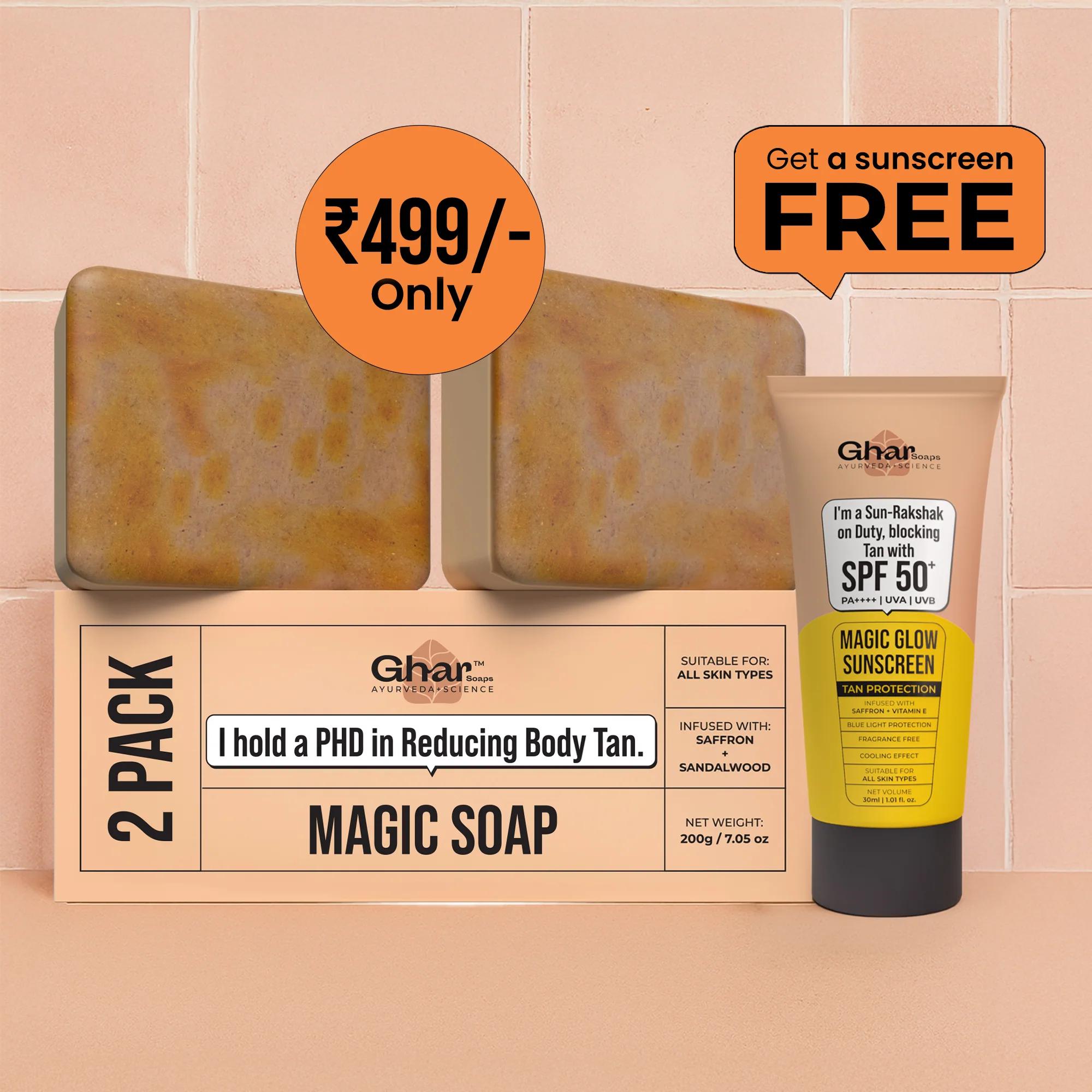 Free Magic Cream + Free Sunscreen + Magic Soap Combo - Image 2