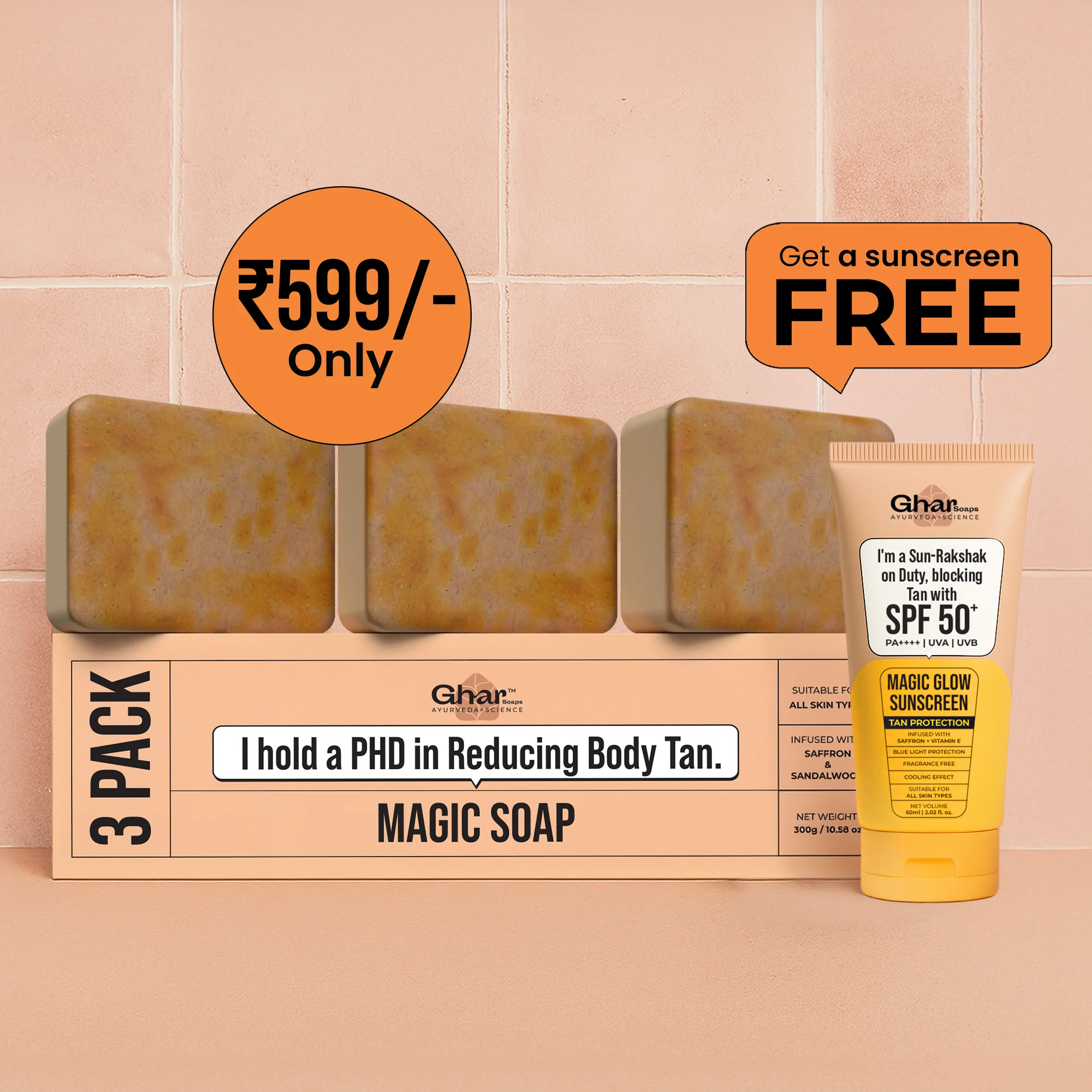 Free Magic Cream + Free Sunscreen + Magic Soap Combo - Image 3