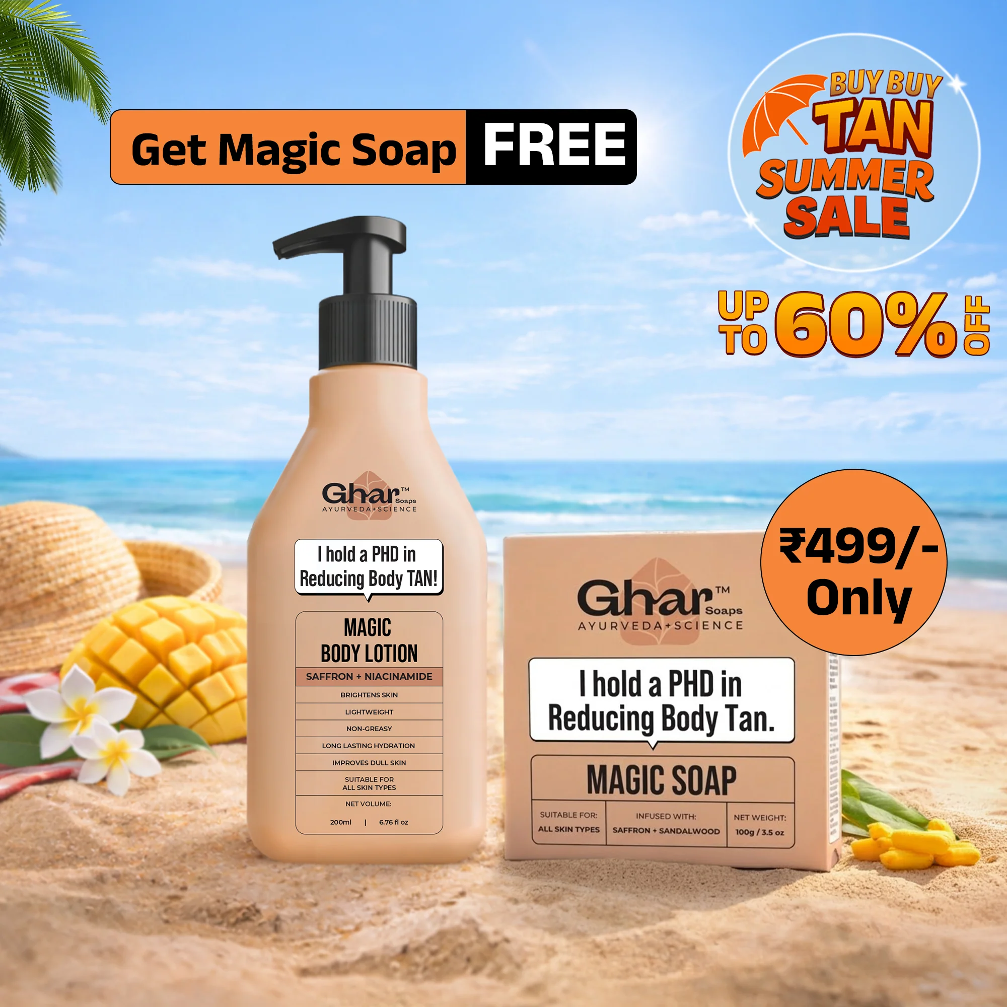 Free Magic soap + Magic Lotion Combo
