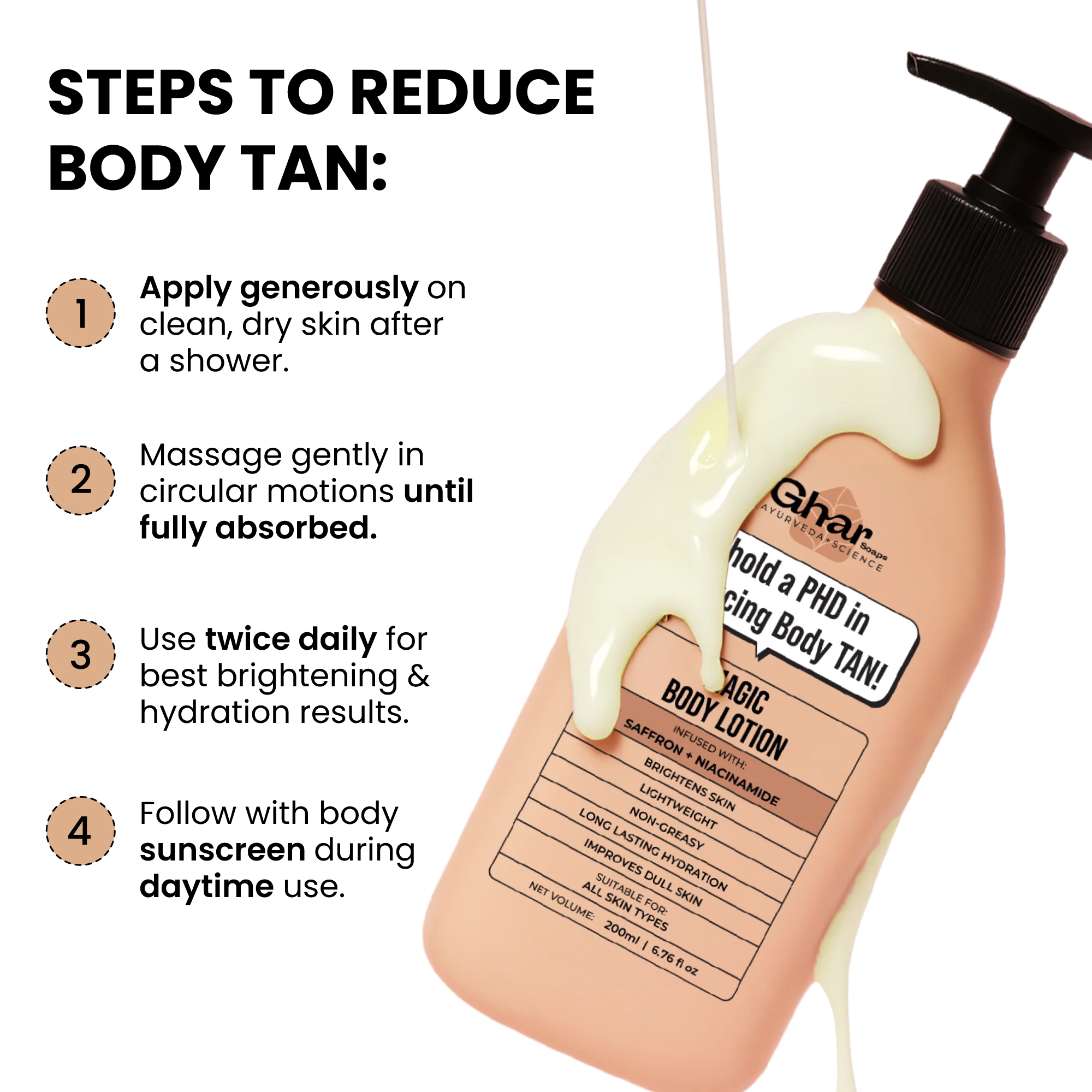 Magic Body Lotion with Saffron and Niacinamide - Image 7