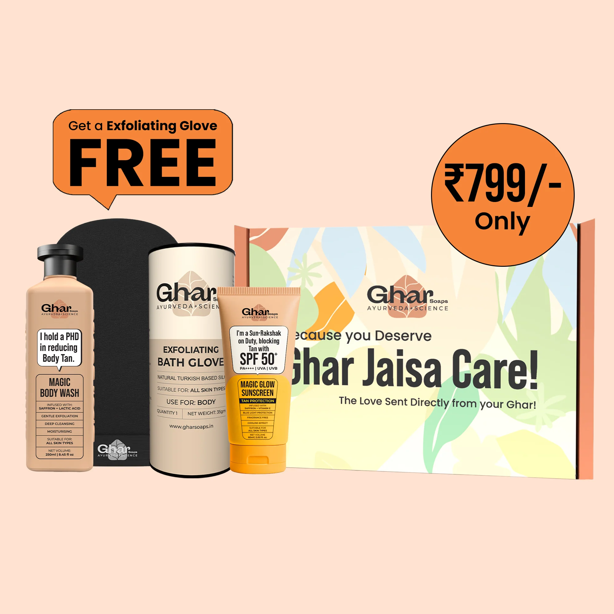 Free Glove + Magic Body wash + Sunscreen Combo - Image 3