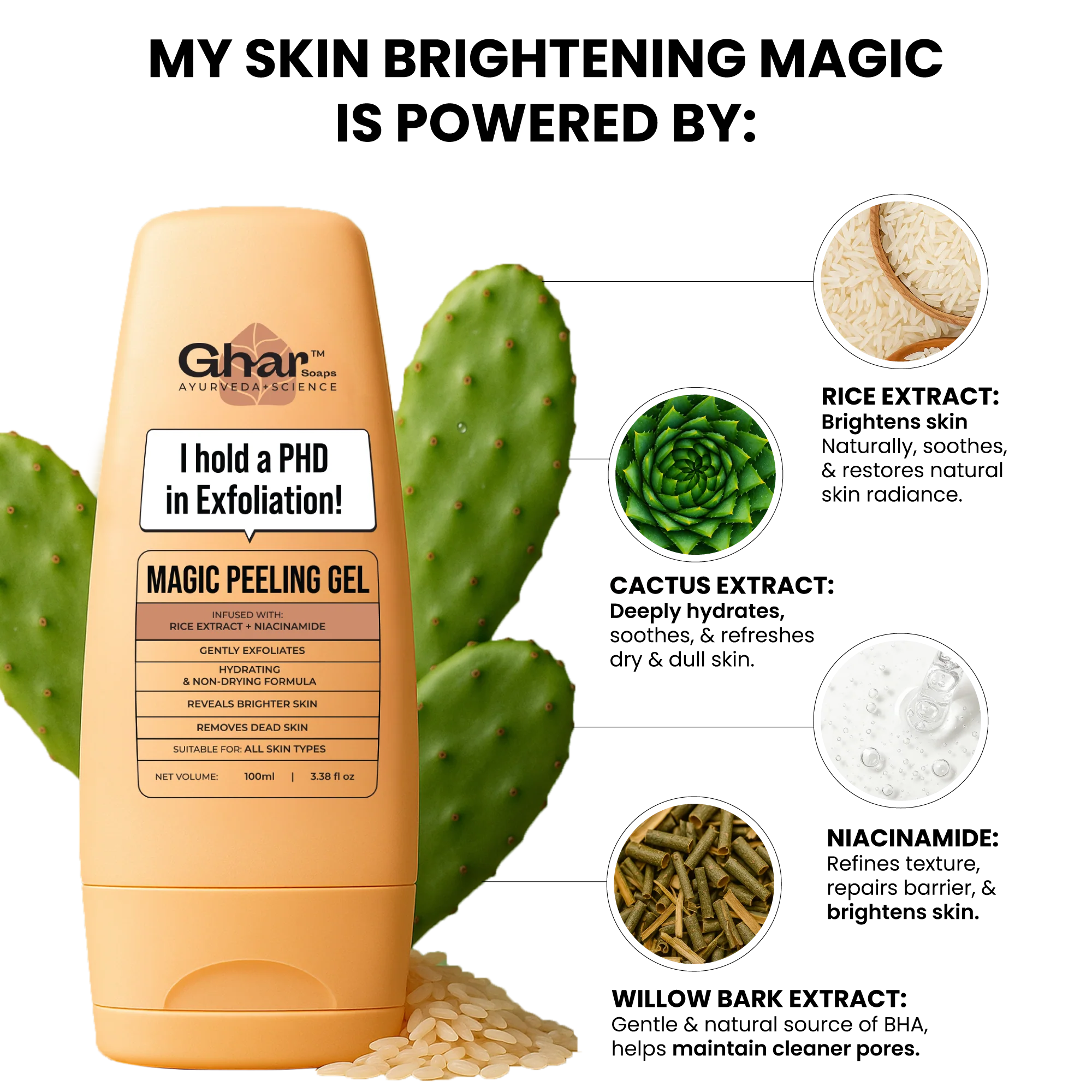 Magic Peeling Gel For Exfoliation & Skin Brightening - Image 5