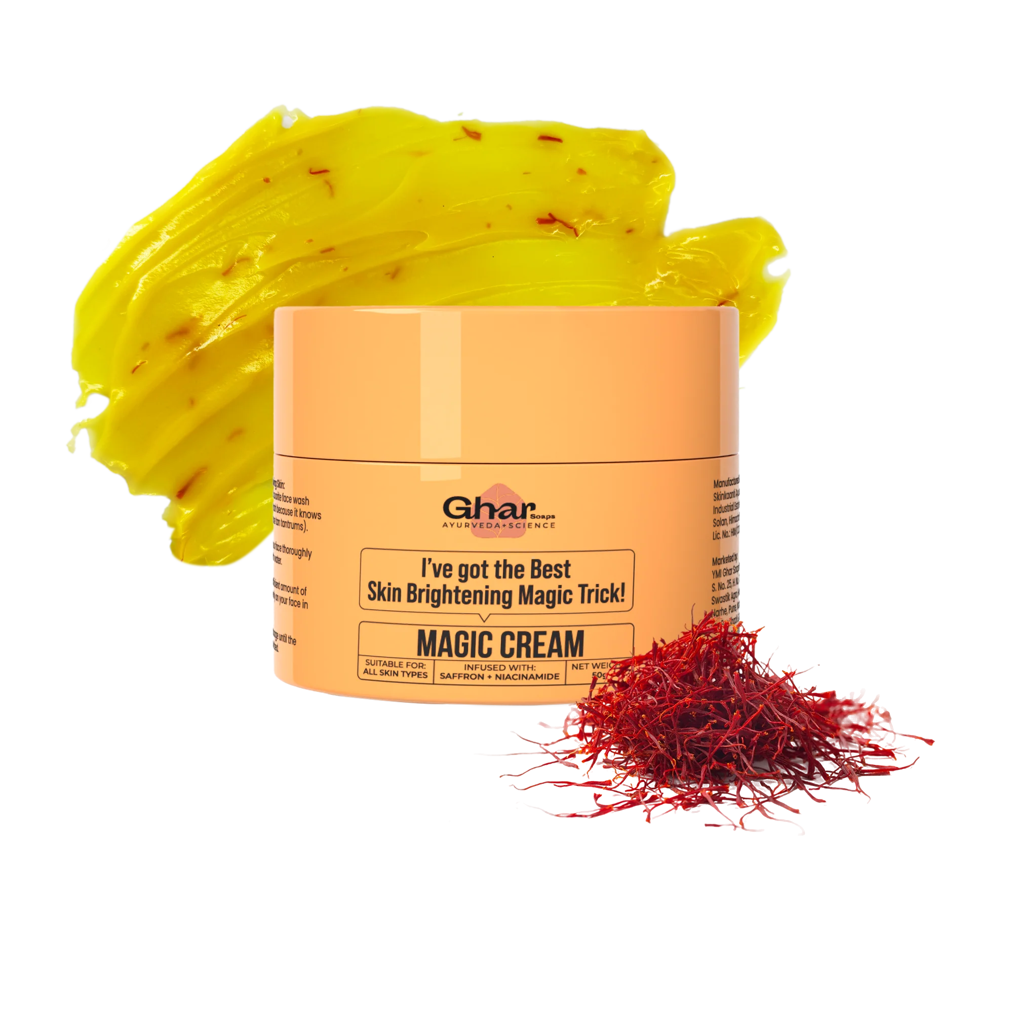 Magic Cream with Saffron & Niacinamide for De-Tan & Skin Brightening - Image 6