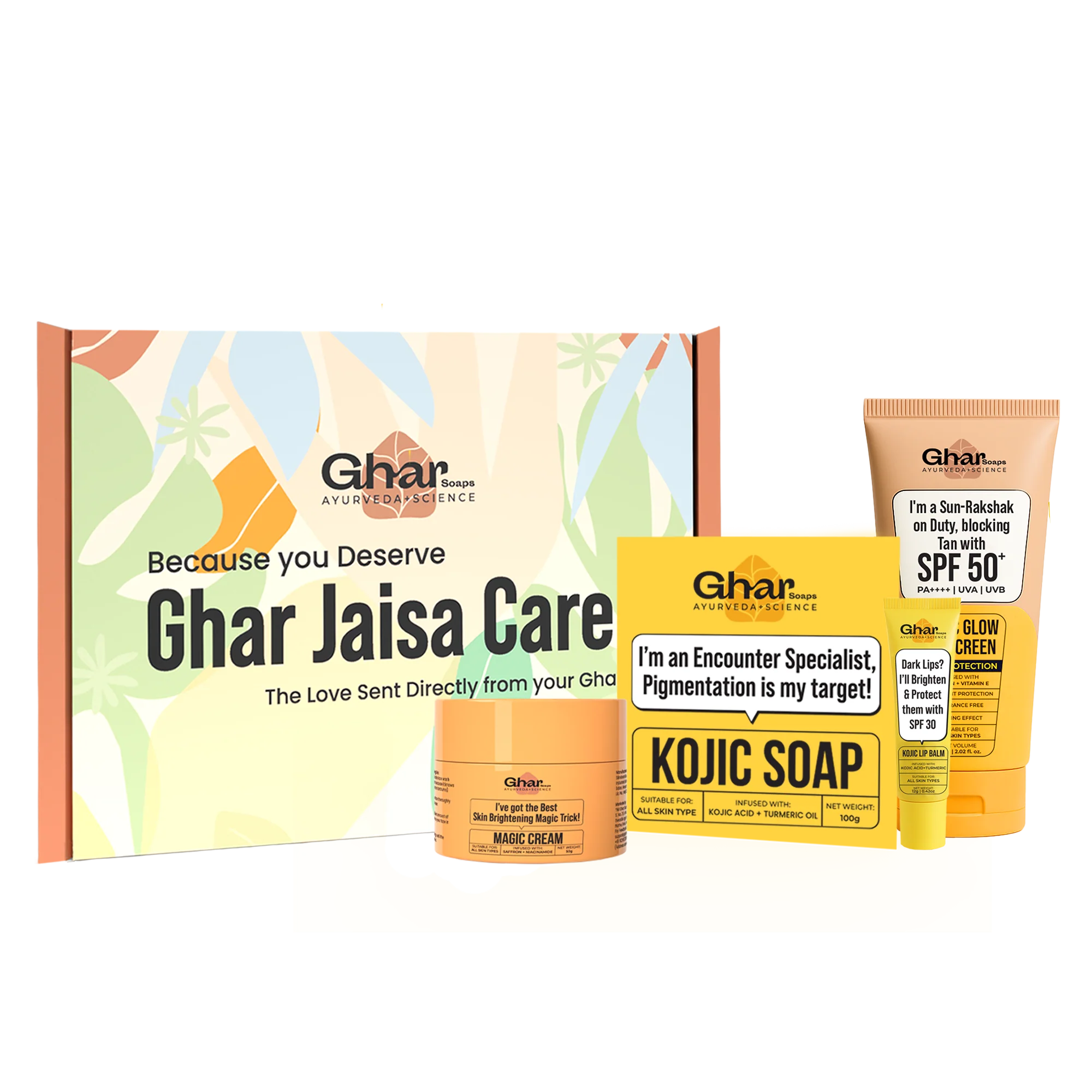Magic Cream + Kojic Soap + Sunscreen + Lipbalm - Image 2