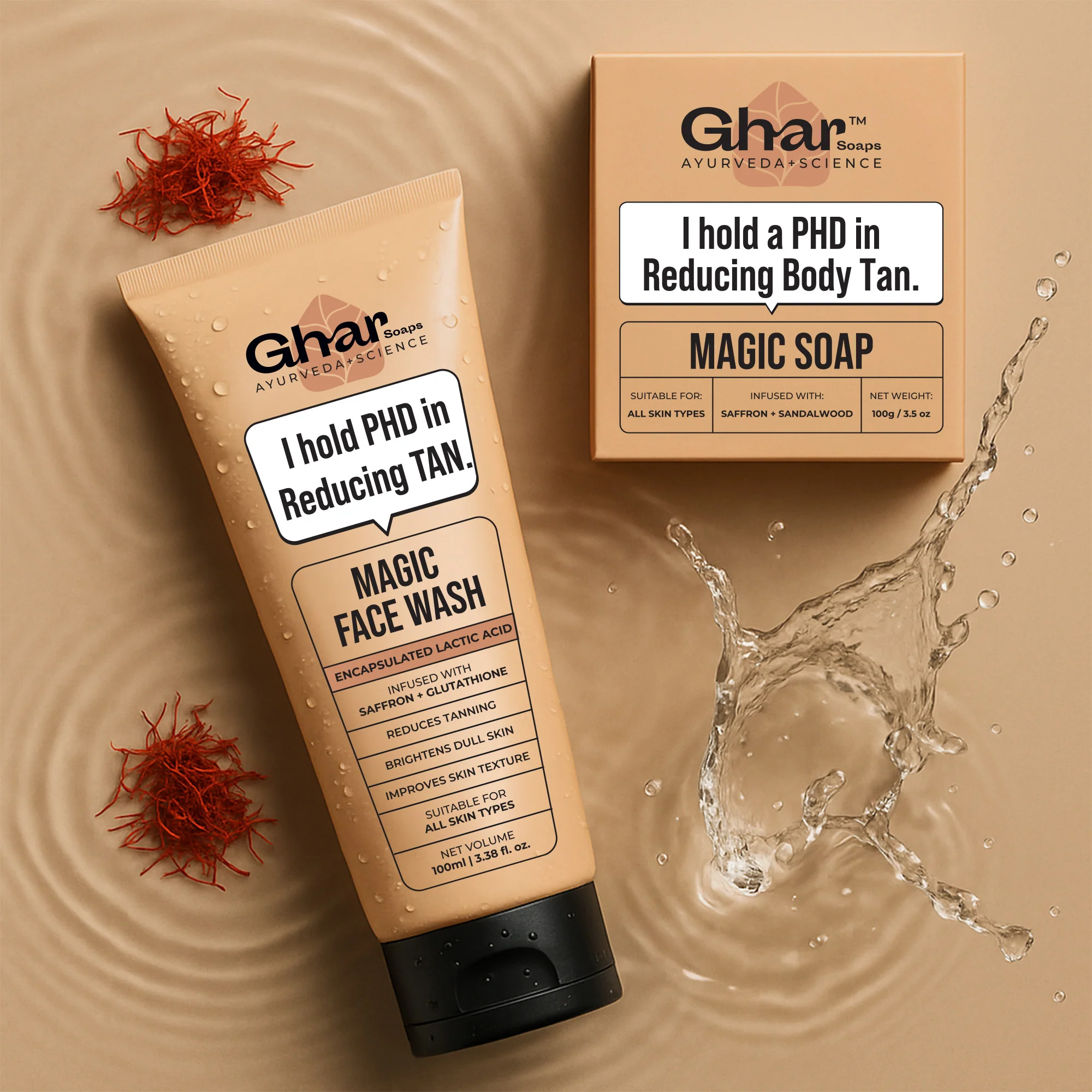 Magic Face wash With Saffron and Lactic Acid - Image 9
