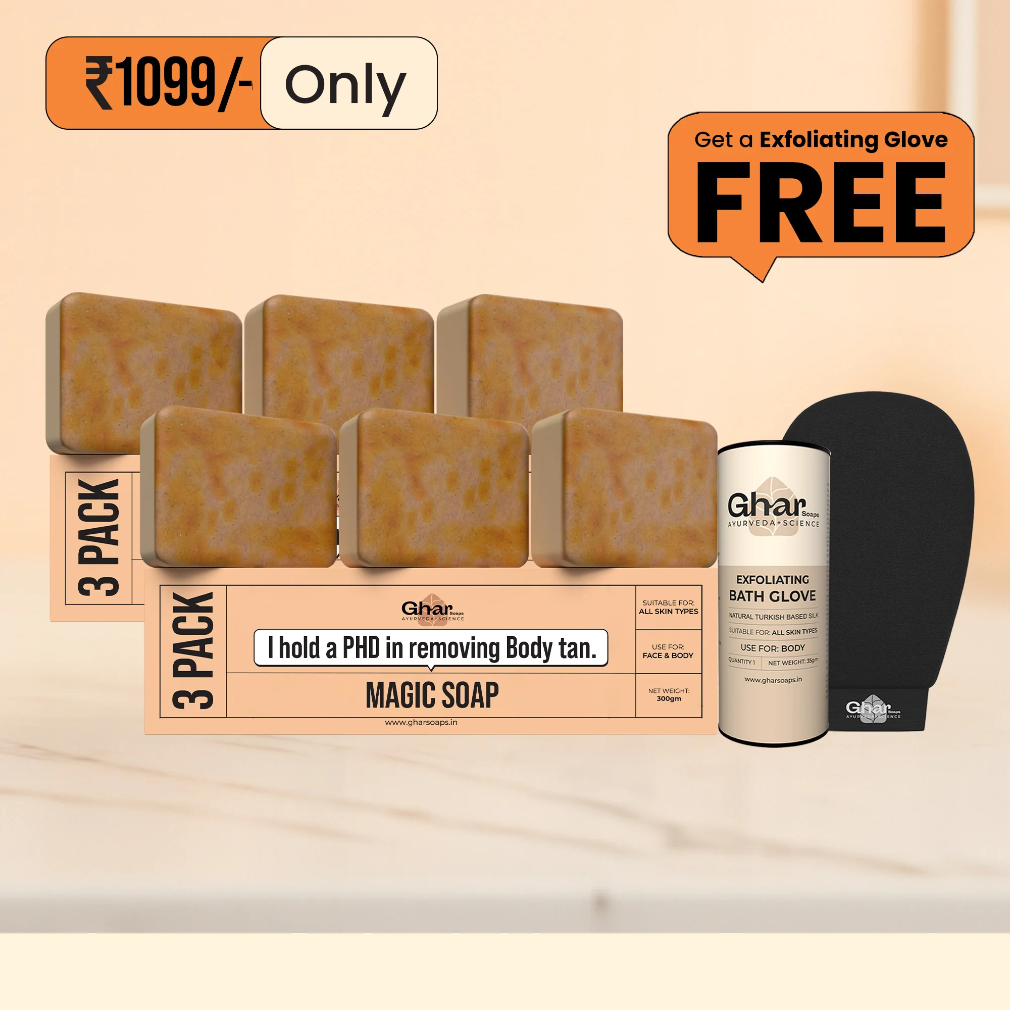 Magic Soap + Free Exfoliating Body Glove - Image 4