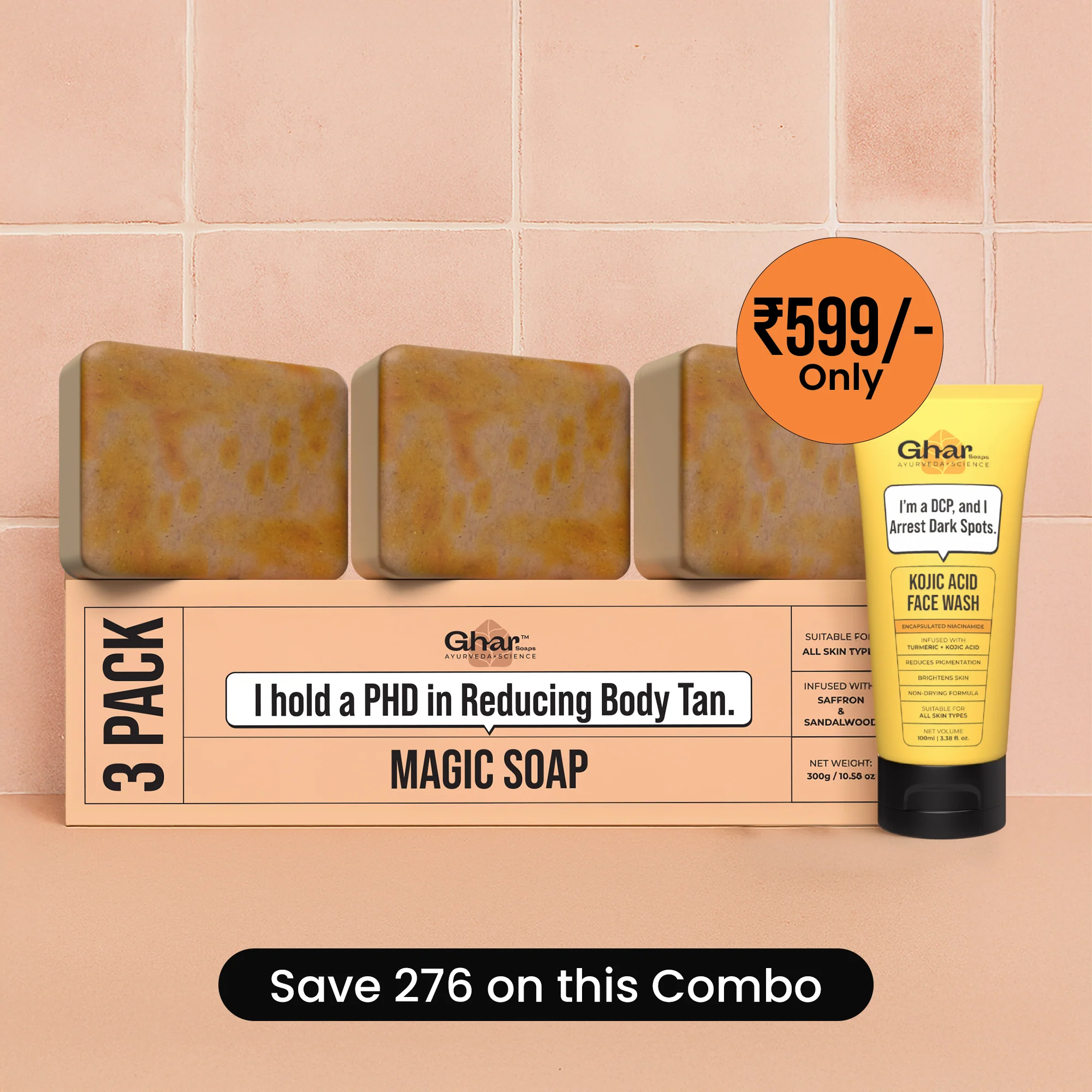 Magic Soap + Kojic Face Wash + Magic Cream + Free Sunscreen - Image 3
