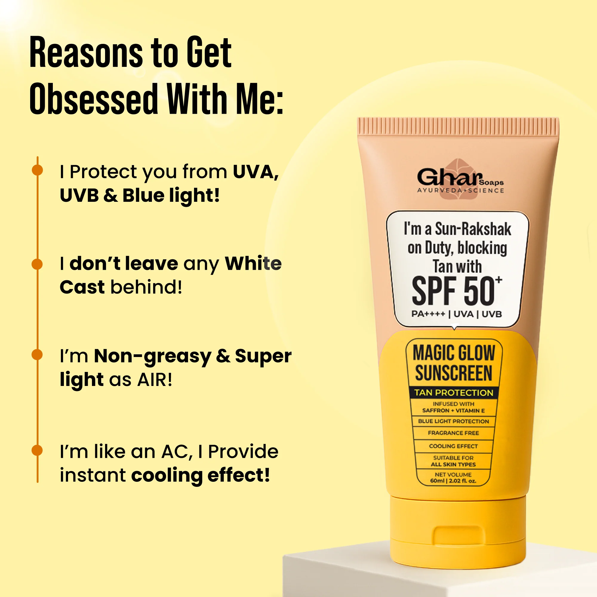 Magic Glow Sunscreen with SPF 50+ & PA++++ - Image 3
