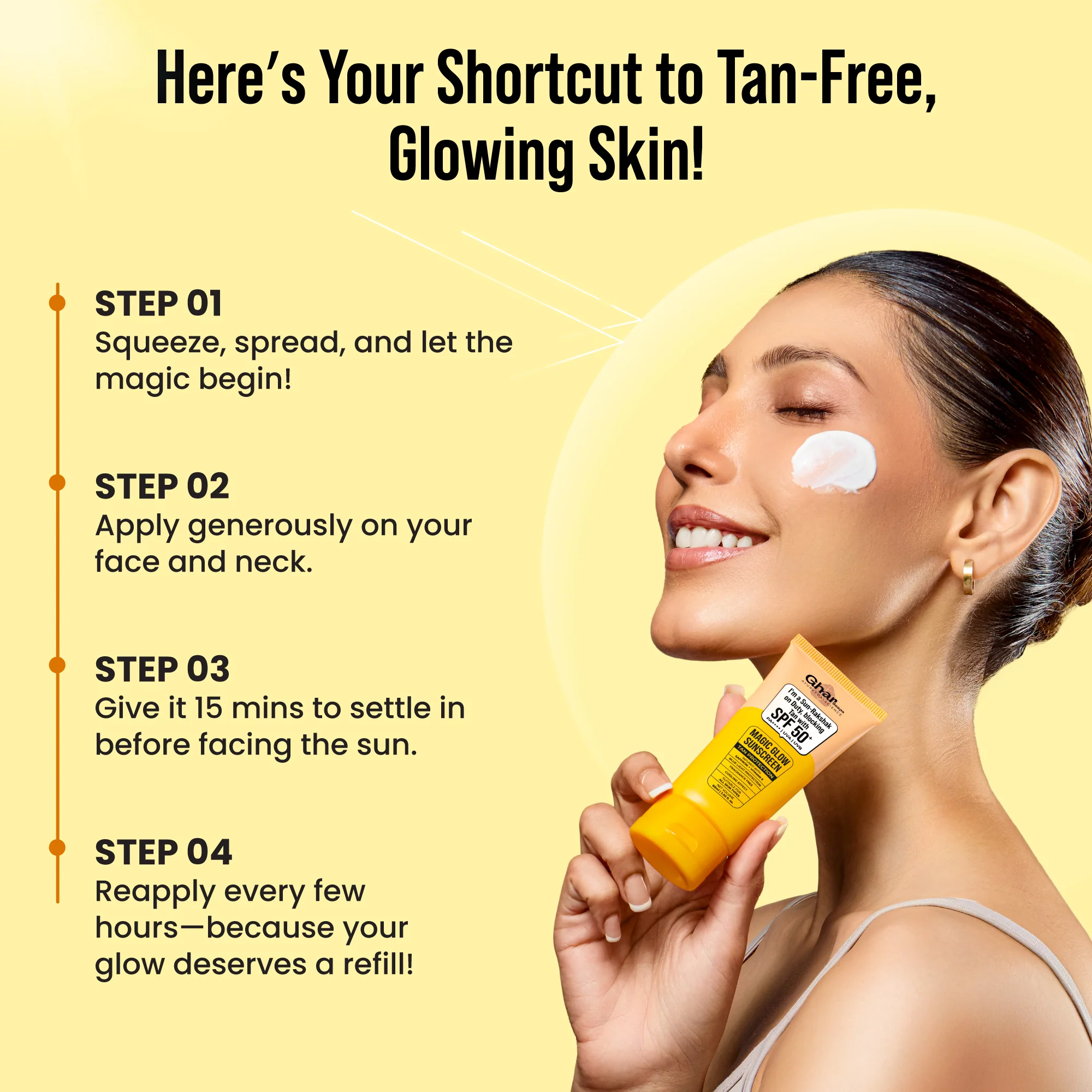 Magic Glow Sunscreen with SPF 50+ & PA++++ - Image 4