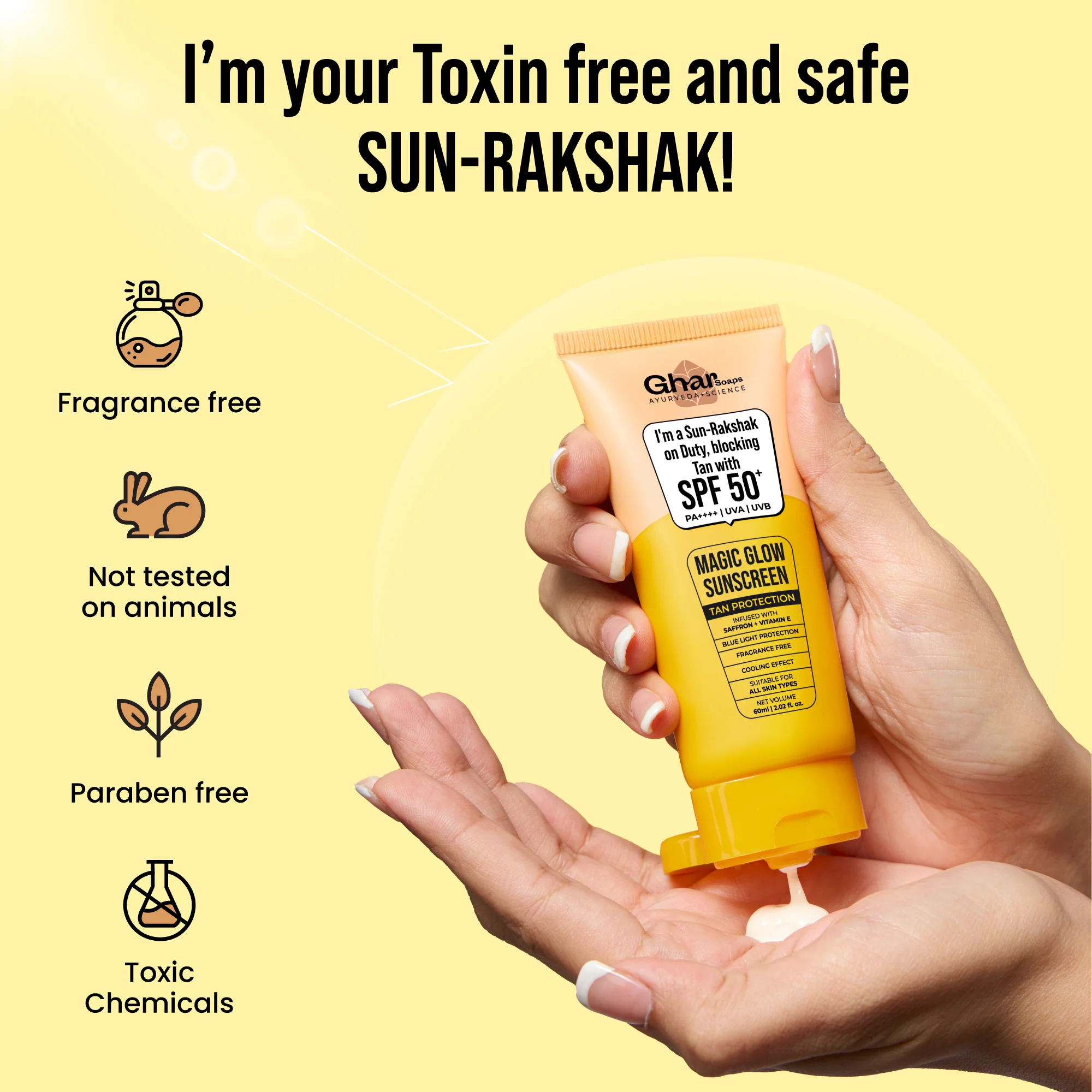 Magic Glow Sunscreen with SPF 50+ & PA++++ - Image 5